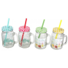 SMŪTIJA JAR  AR STRAWS 400ML, glass , MPL Consulting