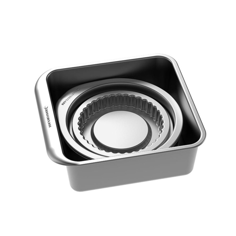 MASTERCLASS SMART STACK CEPAMFORMU SET. 7PC., PELĒKA, OGLEKĻA TĒRAUDS, Masterclass