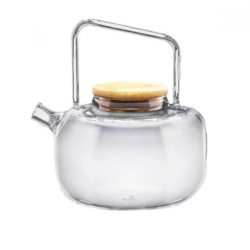 KETTLE  1L AR WOOD   VĀCIŅU, STIKLS, Wilmax