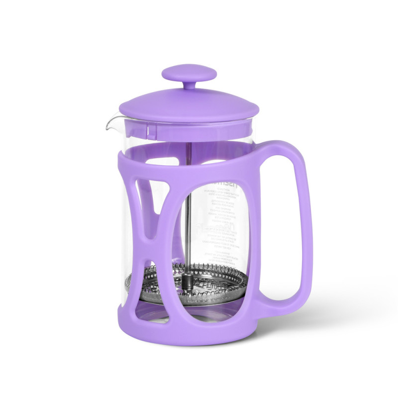 French press coffee maker OPERA 800 ml, color LILAC (borosilicate glass)