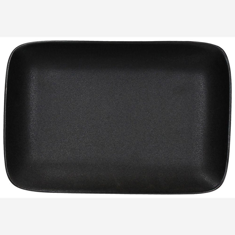 JAP STRAIGHT ŪRA DZIĻAIS PLATE  27.5X13.5CM, black , MATĒTA, KERAMIKA, Tognana