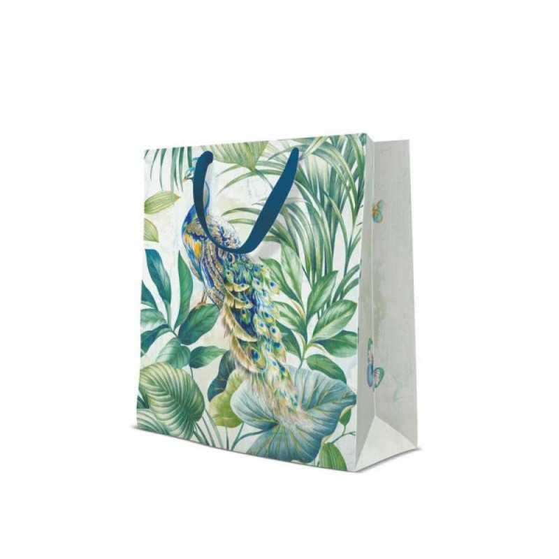 GIFT PACKAGE  26.5X33.5X13CM PEACOCK, LARGE, Paw Decor Collection