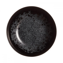 ZOE BLACK SOUP  PLATE...