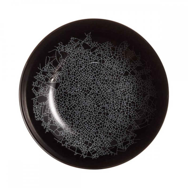 ZOE BLACK SOUP  PLATE  20CM, Luminarc