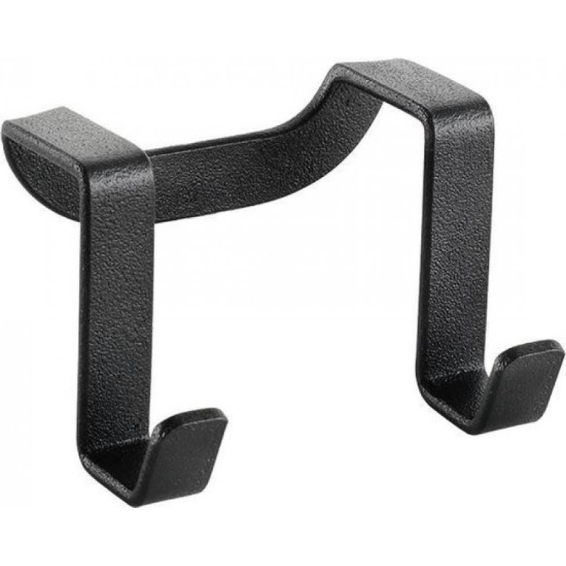 LAVA UZ DURVĪM KARINĀMS PAKARAMAIS 6x4x4CM, 2 ĀĶI, NER.TĒR., MELNS, TOUCH THERM PĀRKL., Metaltex