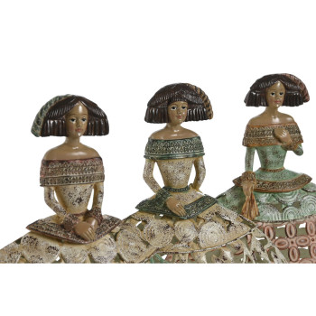 Decorative Figure Home ESPRIT Multicolour Metal Resin 27 x 10 x 29,5 cm (3 Units),,,