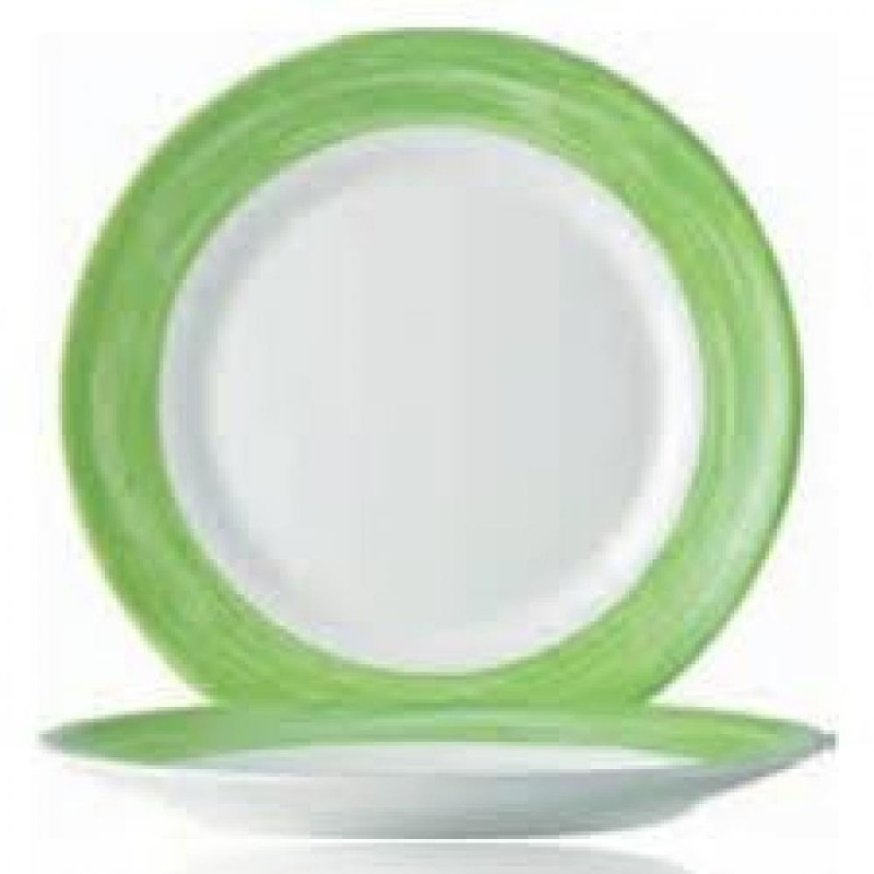 BRUSH GREEN DESSERT  PLATE  19.5CM, Luminarc