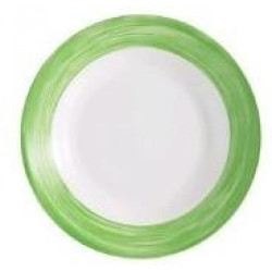 BRUSH GREEN SOUP  PLATE...