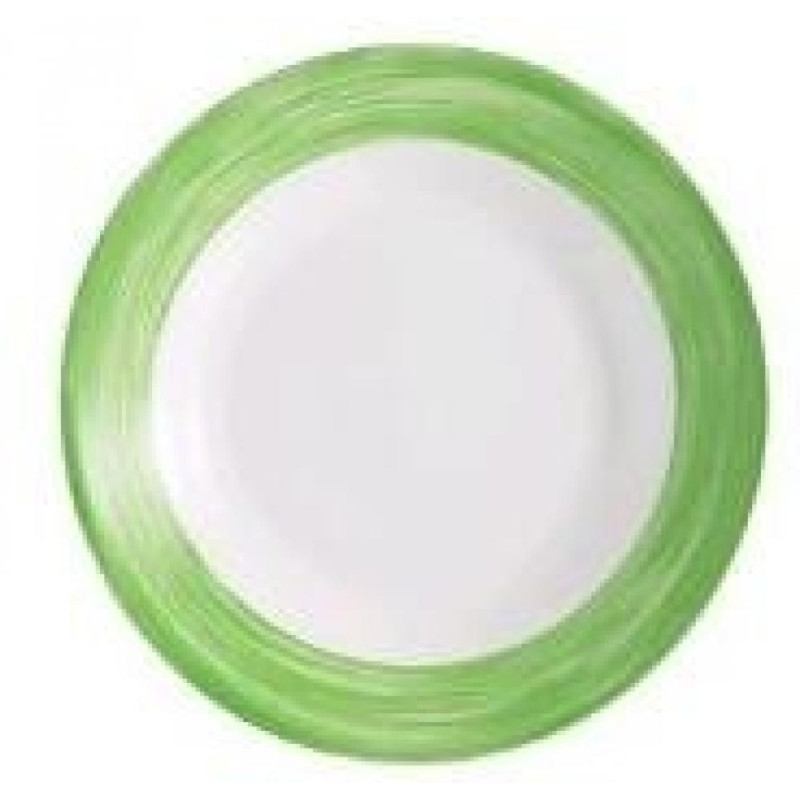 BRUSH GREEN SOUP  PLATE  22.5CM 69CL, Luminarc