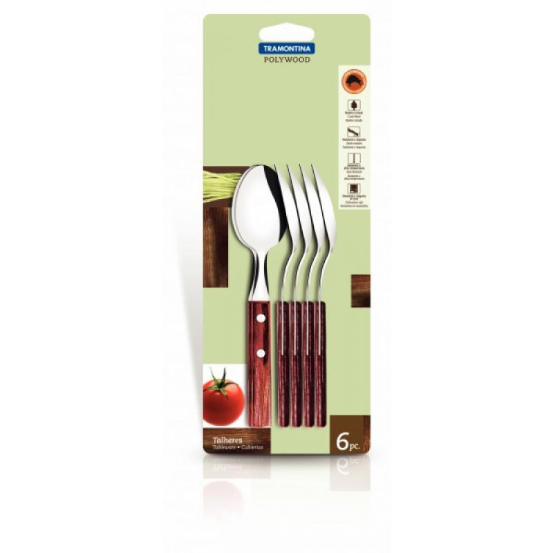 POLYWOOD TĒJspoons  6PC.., Tramontina