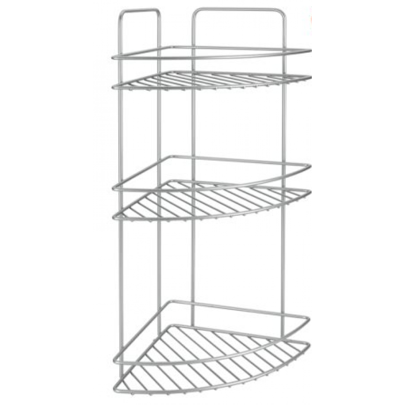 REFLEX STŪRA PLAUKTS 23x23x53CM, 3-STĀVU, NER.TĒR., POLYTHERM PĀRKL., Metaltex