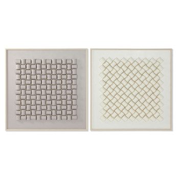 Drobė Home ESPRIT polistirenas Drobė 100 x 3,5 x 100 cm,,,