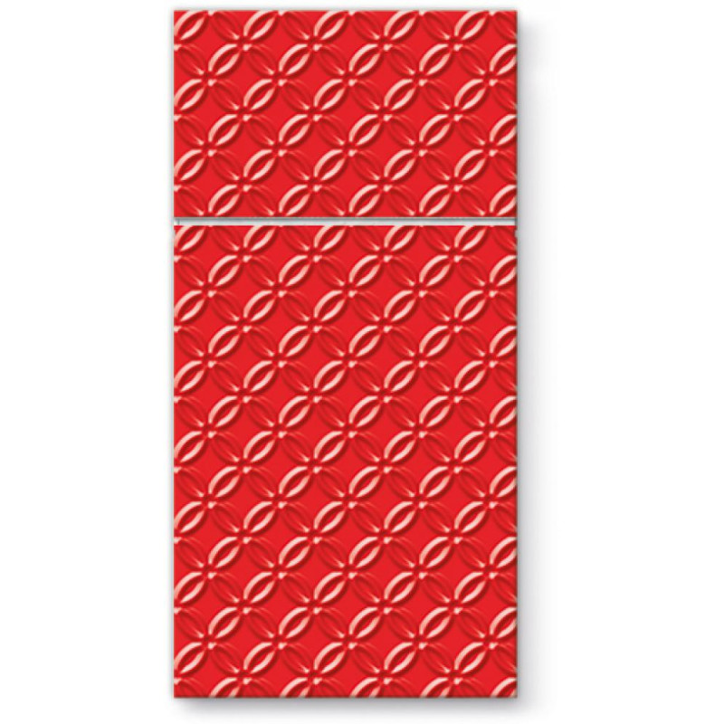 DINING ROOMS NAPKINS  40X40CM INSPIRATION MODERN RED, Paw Decor Collection