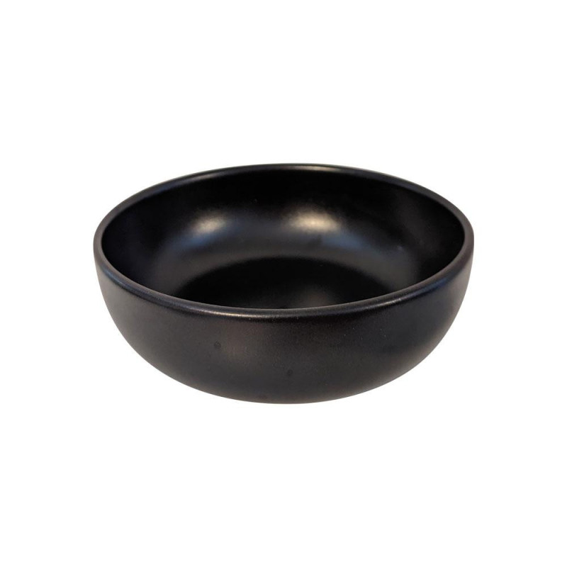 KERA BĻODA MELNA MATĒTA 15CM, Keramika