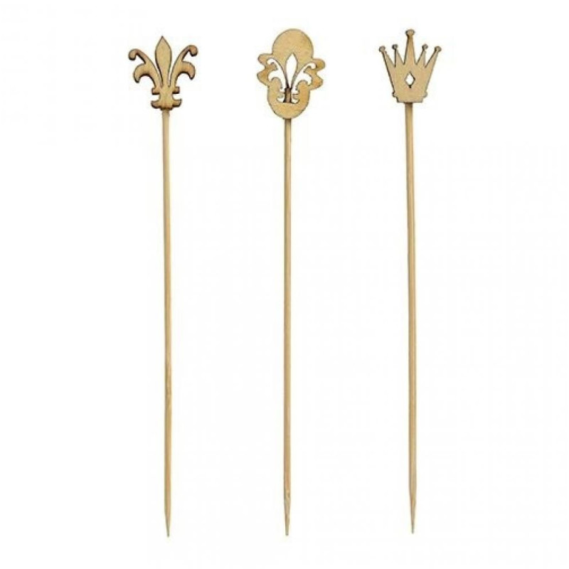 ROYAL PĀRTIKAS IESMIŅI 12CM 100ШТ. , BAMBUSS, 80g, Pap Star