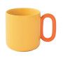 Creative Coloured Mug 350ml, Yellow, Porcelain, Easy Life