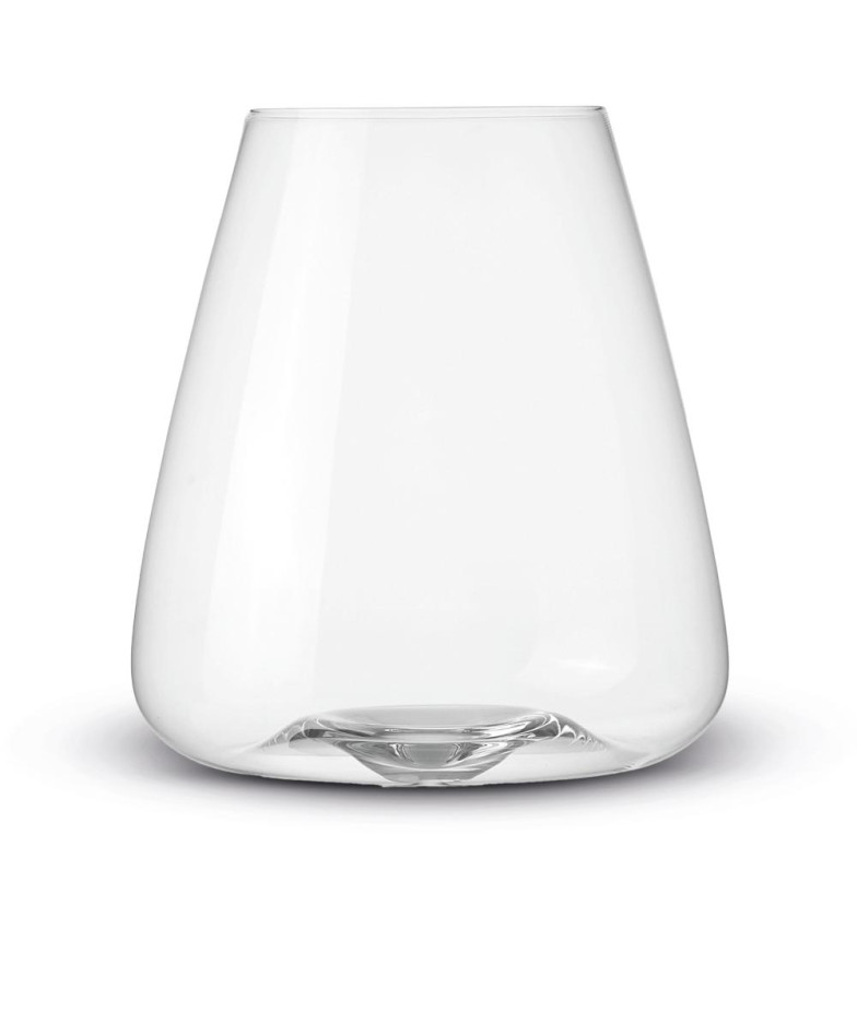 Grand Cru Glasses 530 ml, Set of 2, Trapezoid Shape, Crystal, POZZI MILANO