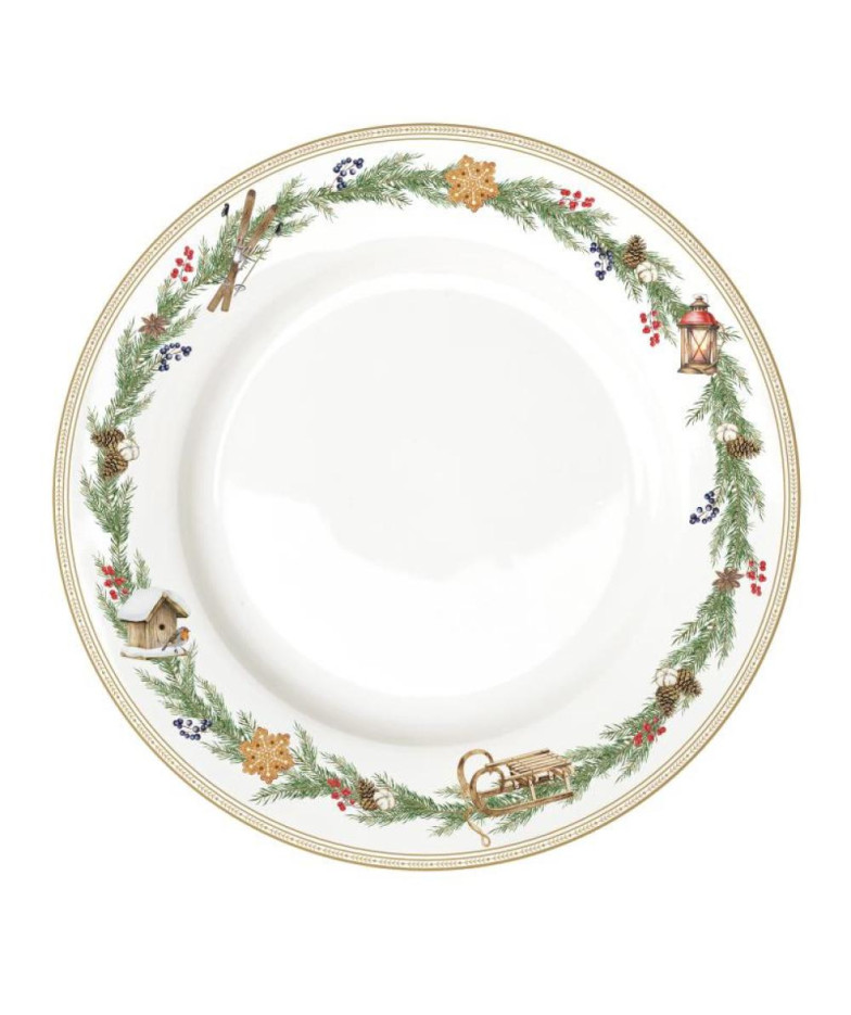 WHITE FOREST PUSDIENU ŠĶĪVIS 26.5CM, PORCELĀNS, Easy Life