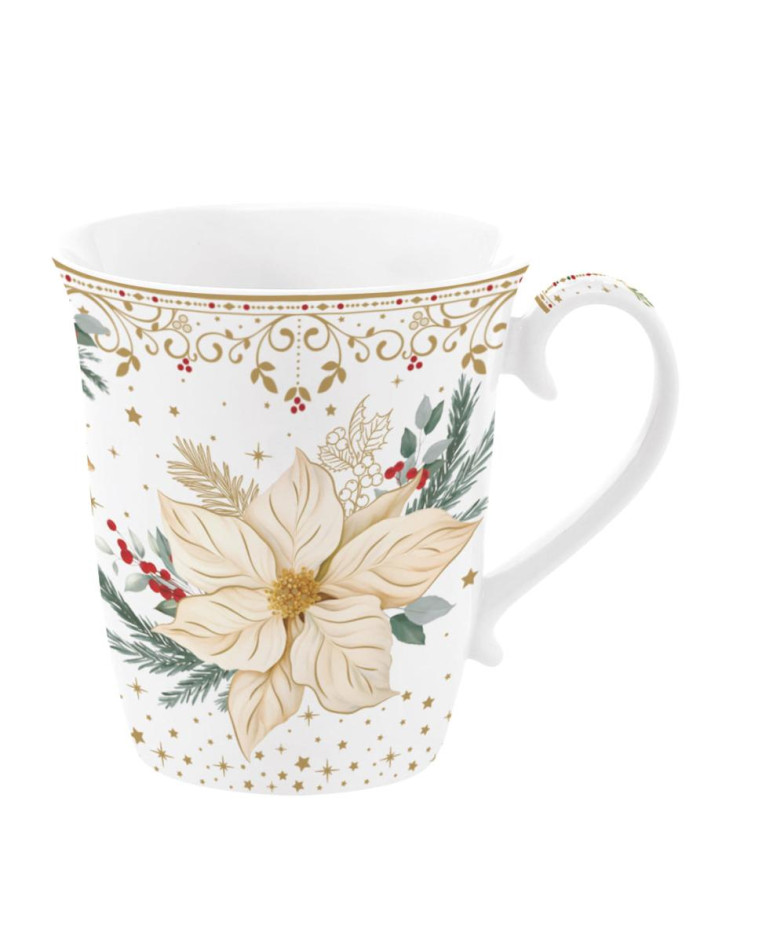 WHITE ELEGANCE krūzė 275 ml, porcelianas, dovanų dėžutėje, Easy Life