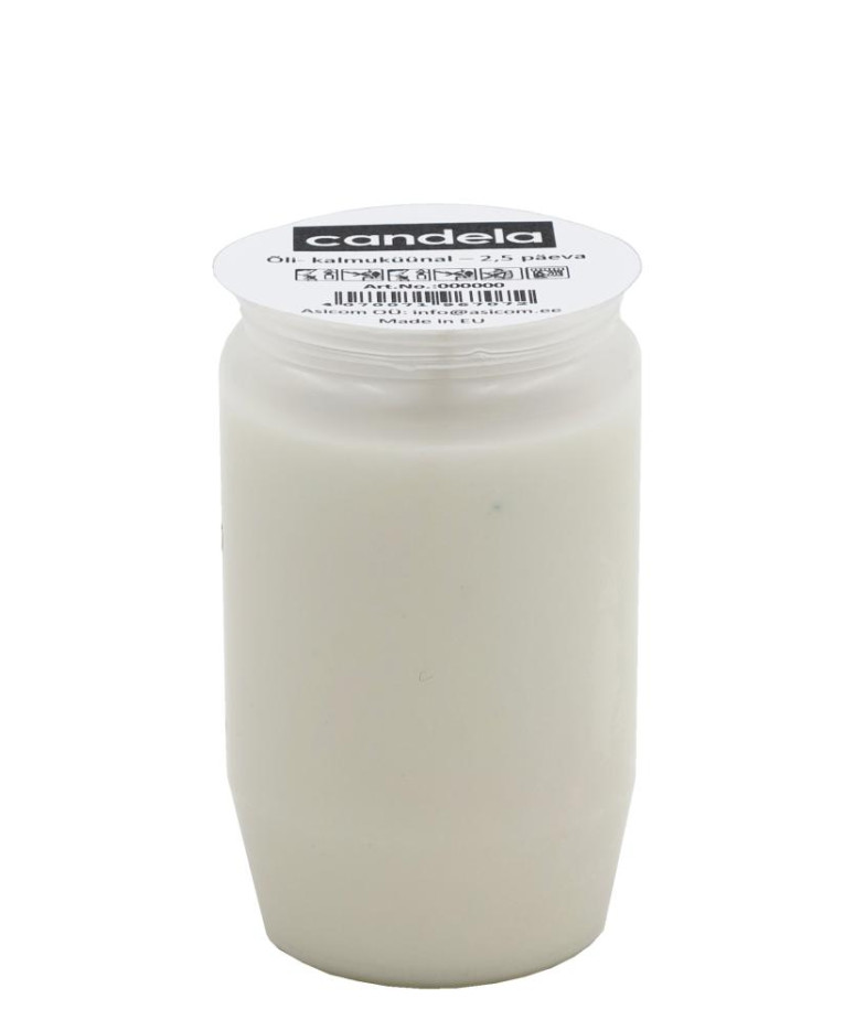 White Oil-Based Grave Candle ~60h, NEWILL