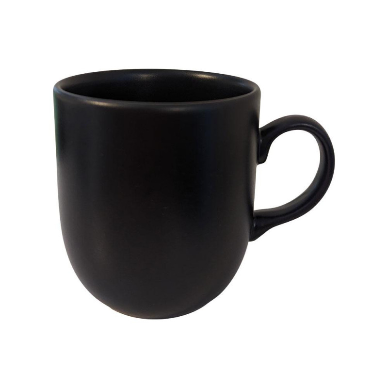 EKINOKS MUG black  MATĒTA 420ML, Keramika