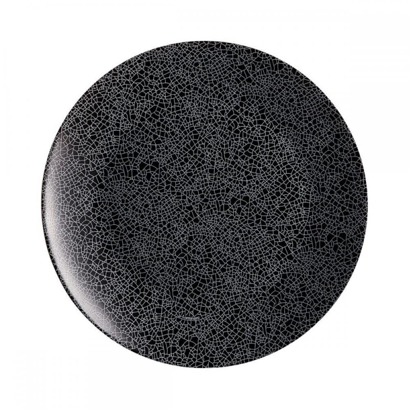 ZOE BLACK DINING  PLATE  25CM, Luminarc