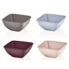 SALĀTU BĻODA 24x24x11CM, 3L, KVADRĀTVEIDA, ASORT.KRĀSAS, PLASTMASA, Anitex