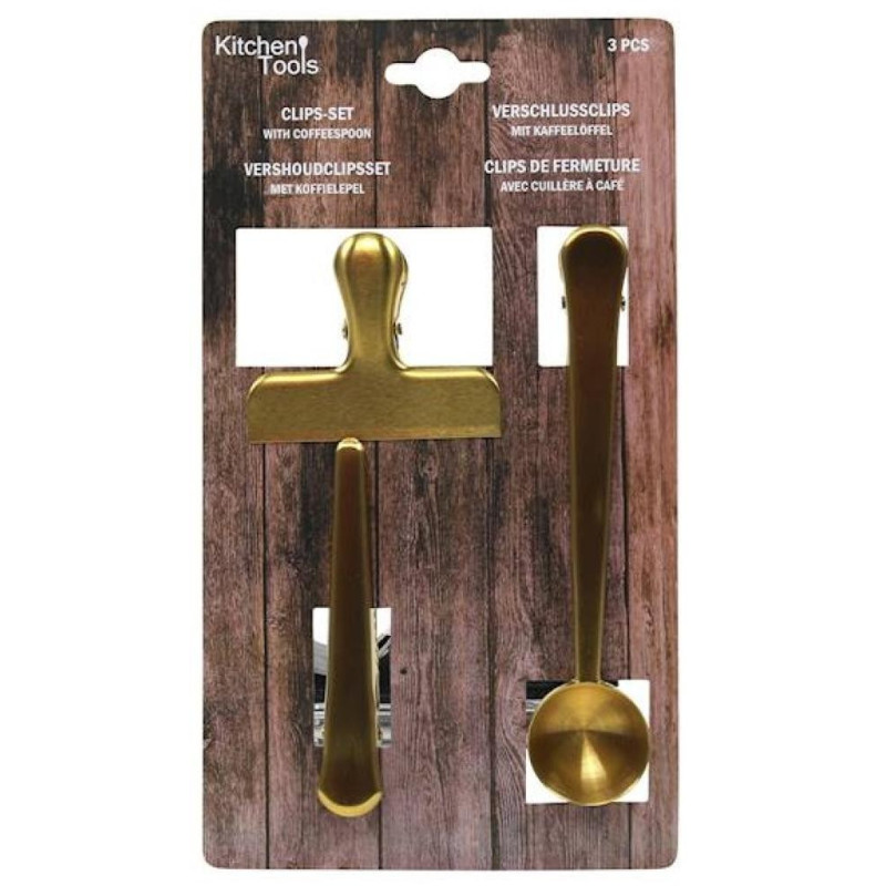 Coffee shop /TEA   PACIŅU KLIPŠU SET.3PR., gold  KRĀSĀ, NER.TĒR., MPL Consulting