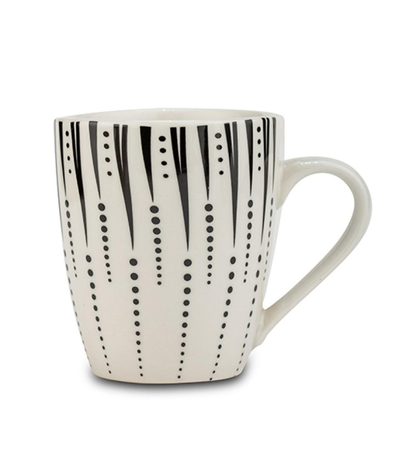 IRIS KRŪZE 380ML, MELNBALTA, PORCELĀNS, Nava