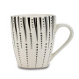 IRIS Mug 380 ml, Black and White Porcelain, Nava