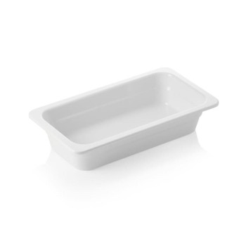 GN 1/3 CAPACITY  065MM, WHITE , MELAMĪNS, WAS