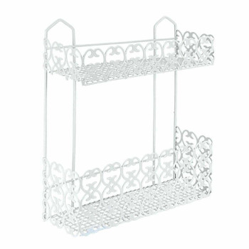 FLORENZ PLAUKTS 30x10x36CM, 2-STĀVU, NER.TĒR., LDPE PLASTIKĀTA PĀRKL., Metaltex