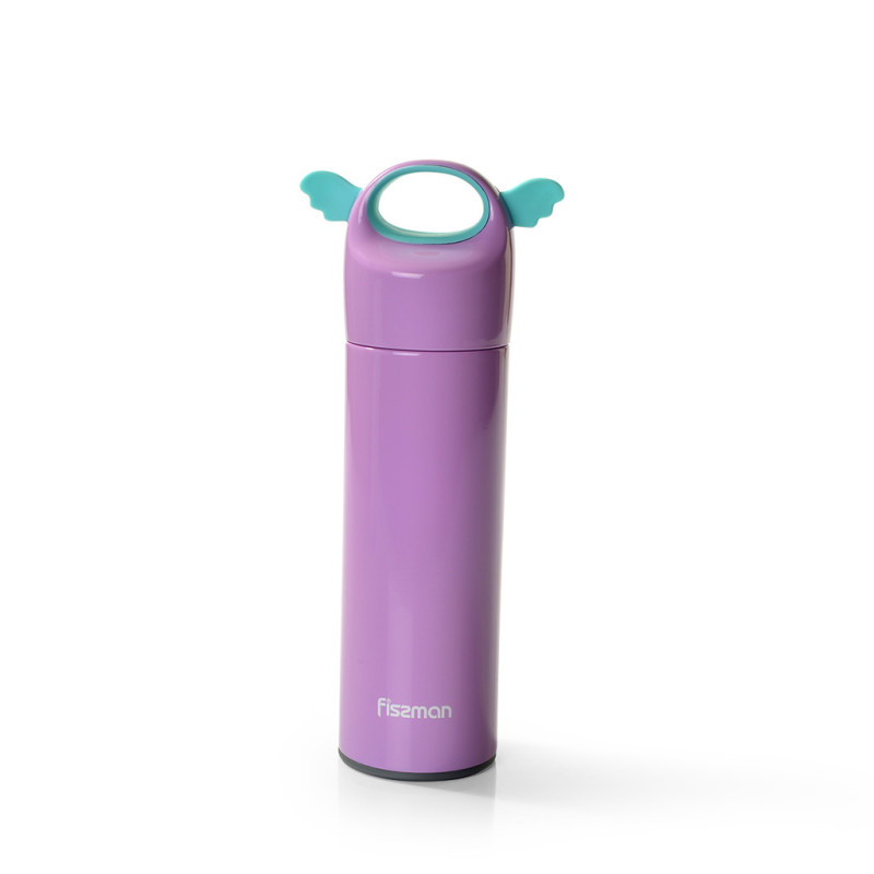Double wall vacuum bottle Angel 400 ml (stainless steel), light lilac