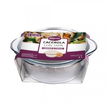 Посуда kepimui из стекла. с крышкой 2.0L 20*12cm 9003 Alorno
