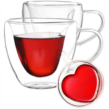 Puodukai su dviguba sienele 250ml 2vnt Duali