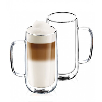 Puodukai su dviguba sienele 450ml 2vnt Duali LONG