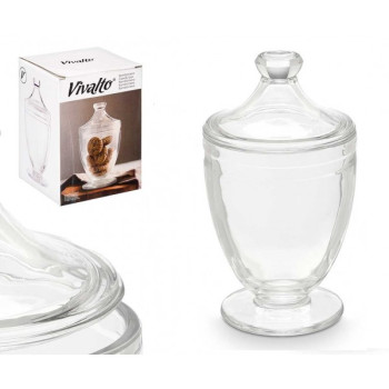 Saldumu trauks stikla 22*12cm 950ml uz kājas/d Vivalt