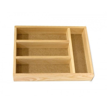 Dėklas stalo įrankiams med. 32*22*4.5cm VETA