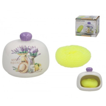 Посуда keram. мыльница 12*12*10cm LEVANDA
