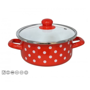 Puodas emal. 18cm 1.35L s/d indukc. JAEN