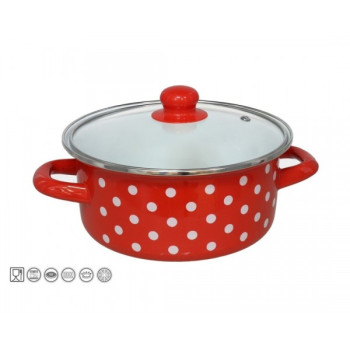 Emaljēts katls 20cm 2.0L s/d indukc. JAEN