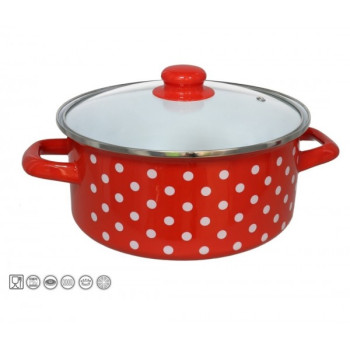 Emaljēts katls 24cm 3.7L s/d indukc. JAEN