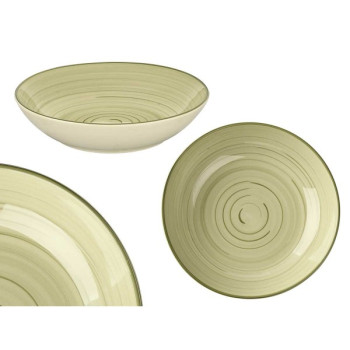 Šķīvis 21cm dziļš OLIVE SPIRAL