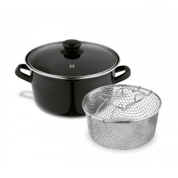 Puodas emal. bulvėms fri su sieteliu 3.2L 50805