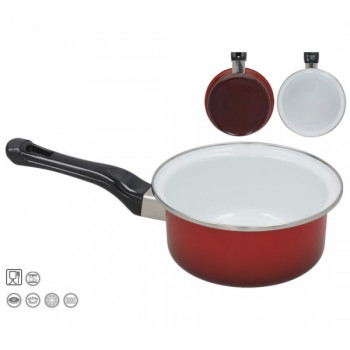 Prikaistuvis emal.16cm 850ml plm. rokturi indukc.MOON