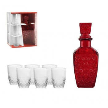 Grafinas 450ml + 6 Glāzes 80ml RED