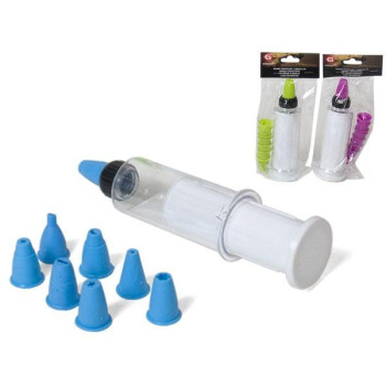 Konditerinis švirkštas plast.100ml 8 antgaliai