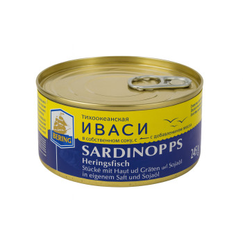 Иваси BERING в собственном соку 245 г
