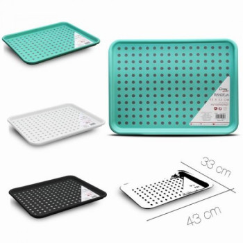Padėklas plast. neslyst. 43*33*2.5cm  22602