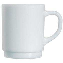 WHITE  REST MUG 25CL STACK,...